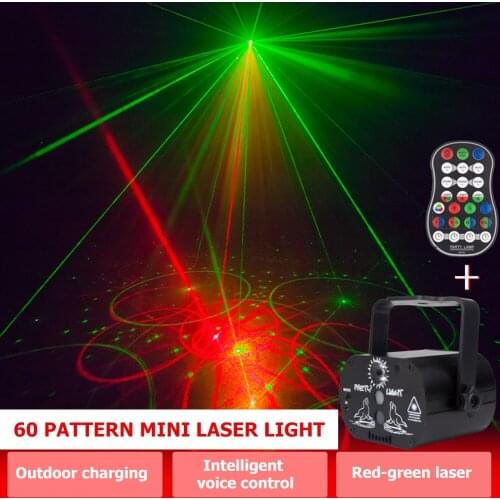 Disco Ball Party Lights Voice Control Disco Light LED Projector Strobe Lamp Birthday Party Car Club Bar Karaoke Atmosphere Light