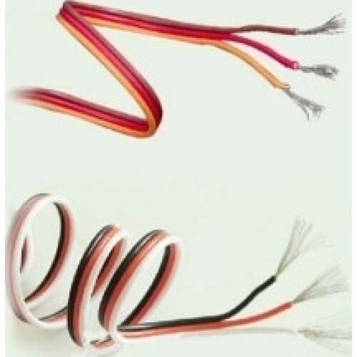 DIY Futaba / JR Color 22# 22AWG Servo Extension Cable/ Flat Cable 1M without Connector