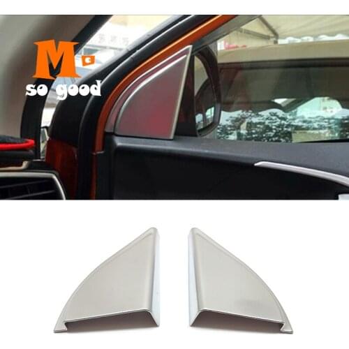 For MG GS 2015 20162017 ABS Matte Car interior A-pillar Speaker horn ring Cover Trim accessories styling sticker Decoration 2pcs