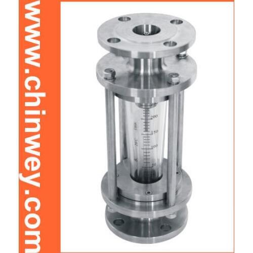DN80 LZB stainless steel glass rotameter, nitric acid corrosion resistant flow meter for liquid and gas