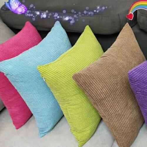 Fyjafon Pillowcase 60x60 Back Cushion Cover Brown Soft Pillow Case Decorative Pillowcases Blue Green Pink 50x50 Pillow Cases