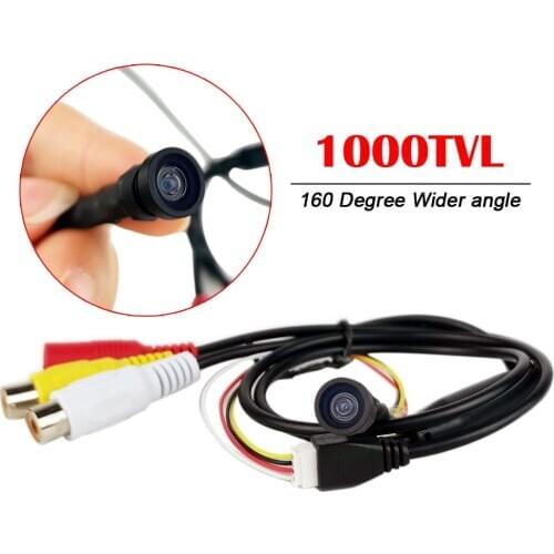 1000TVL Mini HD CCTV Security Surveillance Camera 1.8mm 160degreee Wider Angle Lens Micro Pipe Camera With BNC Adapter