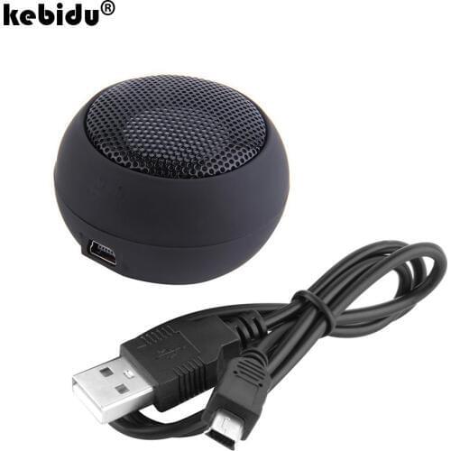 Kebidu Music Player Mini Speaker Stereo 3.5mm Jack Portable Hamburg Type Telescopic Plug-in Audio Speakers For Samsung Phone PC