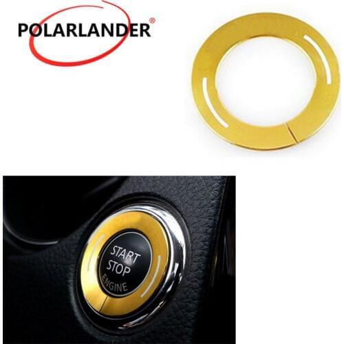 Ignition Key Ring Switch Cover Sticker For Nissan/Qashqa 16 Car Styling Decoration Car Engine Start Stop Switch Button