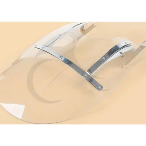 Motorcycle Clear Front Detachable Windshield Windscreen Bracket Kits For Harley Touring Road King FLHR FLHRXS 1994-2019 18 17 16