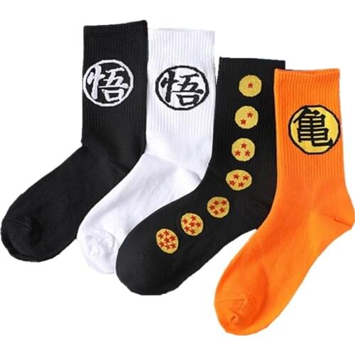 Mens autumn winter cartoon turtle fairy cotton crew anime socks Harajuku fashion college style creative funny socks