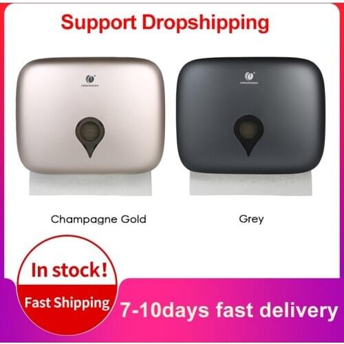 CHUANGDIAN Wall Mounted Hand Towel Dispenser Toilet Paper Tissue Dispenser Toilet Paper Holder Roll Paper Tube Storage Box