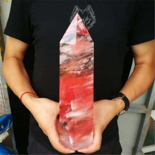 Natural The crystal pillar Smelting Stone column Healing