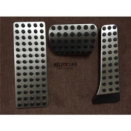 No Drill ! Gas Brake Footrest Foot Pedal Set AT For Benz GLC Class X253 GLC200 GLC220 GLC250 GLC300 2015 2016 3pcs/set