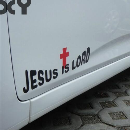 New Reflective Waterproof Jesus Christian Car Sticker for Polo Volkswagen Citroen Octavia Golf Drop Shipping