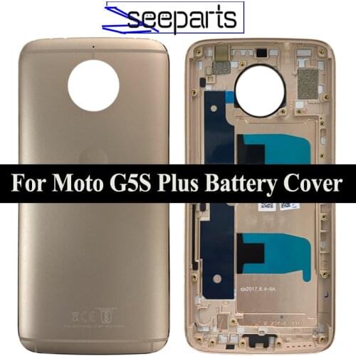 New 5.5" For Motorola Moto G5S Plus XT1802 XT1803 XT1804 XT1805 XT1806 Back Door Housing Battery Door Cover