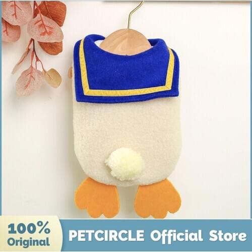 PETCIRCLE New Dog Puppy Clothes Cute Duck Vest Pet Cat Fit Small Dog Autumn And Winter Pet Cute Costume Dog Cloth Dog Coat