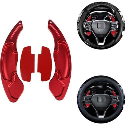 A pair of Car Steering Wheel Shift Paddles Aluminum Alloy Gearshift Gear Extension For Accord Osside Crown Road Acura Car Model