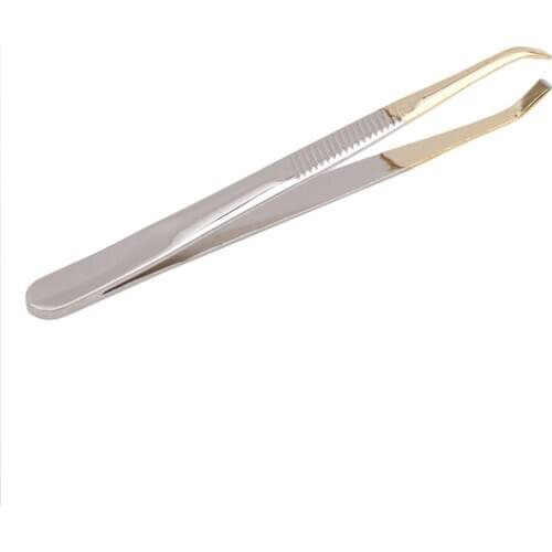 1PC Eyebrow Tweezer Make Up Tools Pince Epiler Eyebrow Tweezer Stainless Steel Slant Tip Eyes Tweezer Clip For Face Hair Removal