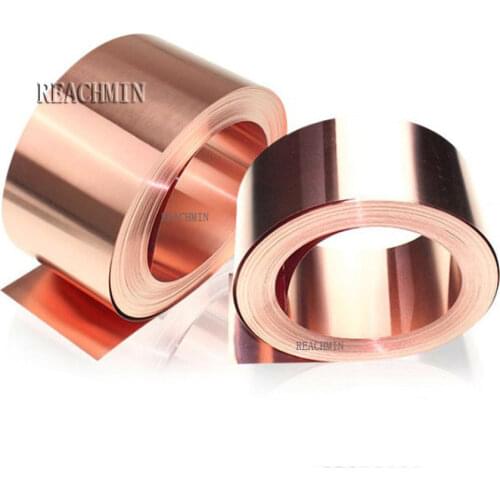 99.9% Pure Copper Cu Metal Sheet Foil Plate 0.05/0.08/0.1/0.2/0.3/0.4/0.5/0.6/0.8/1mm Thickness 1PC
