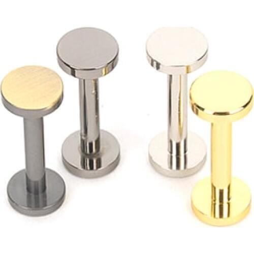 Buckles Handbag accessory dumbbell ver.2(8mm Cap size)- shaped buckles, Leather DIY making asscessories, Leather craft tools