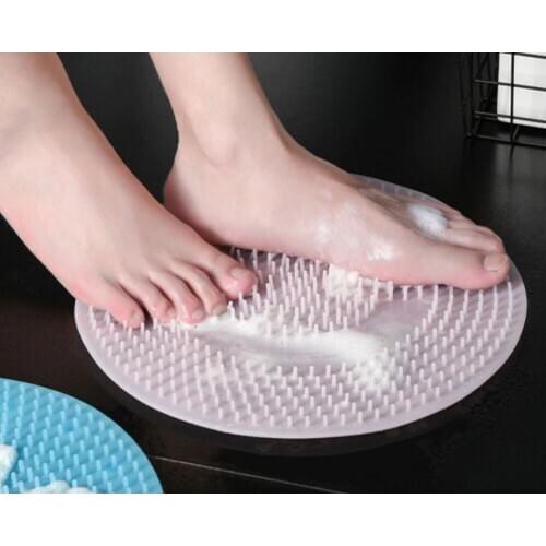 Quality Very Useful Suction Cups Bathroom Brush And Massage Pad