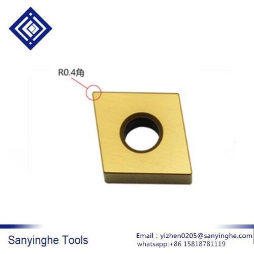 High quality sanyinghe 10 pcs/lots CNGA120404 TC300/CNGA120408 TC300 cnc carbide turning inserts cnc blade lathe cutter tool