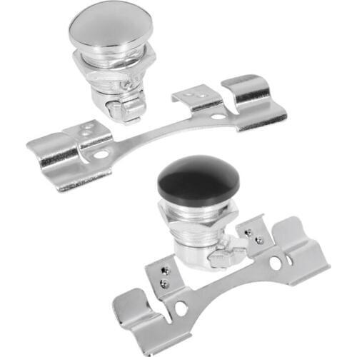 Motorcycle Fuel Door Latch Push Button Gas Oil Cap Tank For Harley Touring Road Electra Street Glide 92-16 Tri 09-17