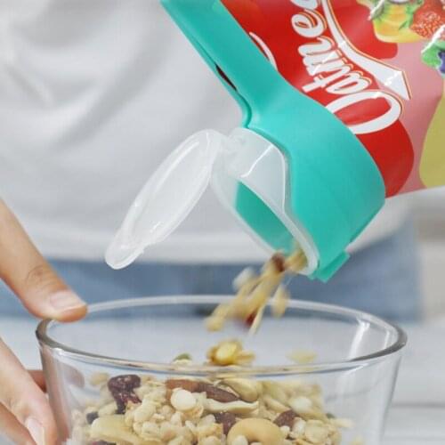 Food Sealing Clips Snack Fresh Keeping Sealer Clamp Clip Plastic Helper Food Saver With Pour Spouts For Household Kitchen Tools