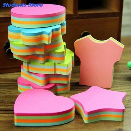 1 Pc Cute Portable Memo Pad Kawaii Colorful Pads Paper Sticker Sticky Notes Cute Stikers Papelaria Stationery School New