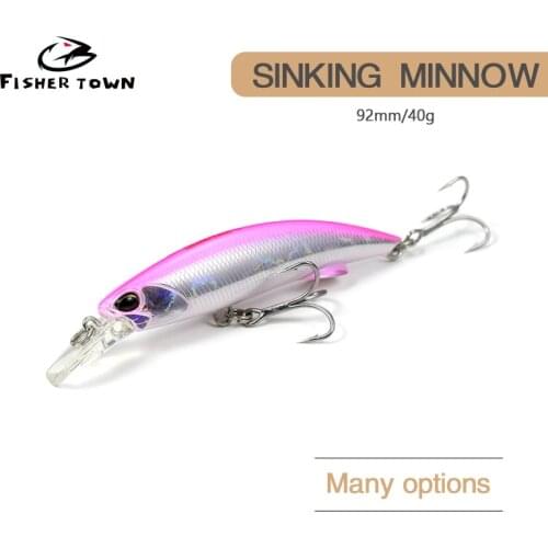 1pcs Hard Bait 92mm 40g Japan Fishing Lure Wobbler Catfish Carp Deep Diving Jerkbait Crankbaits Fishing Hard Bait Minnow Pesca
