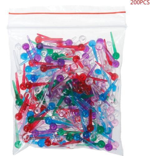 200pcs Plastic Safety Push Pins Thumbtacks For Dressmaking Scarf Tailor Offices Schools Supplies