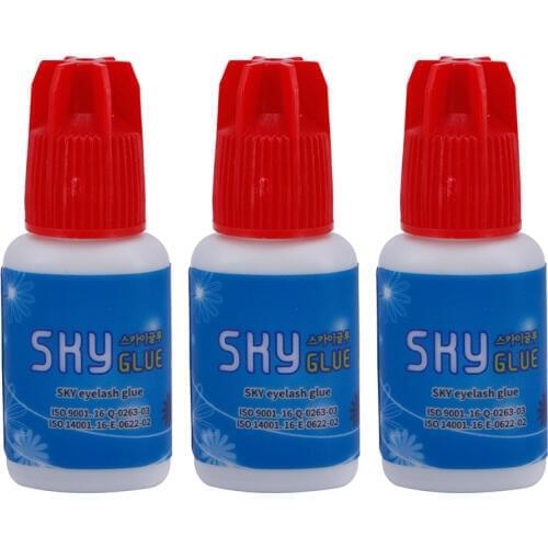 3pcs/lot Sky S+ Glue for Eyelash Extensions 1-2 Seconds Drying Time Most Powerful Eyelash Glue Free Shipping