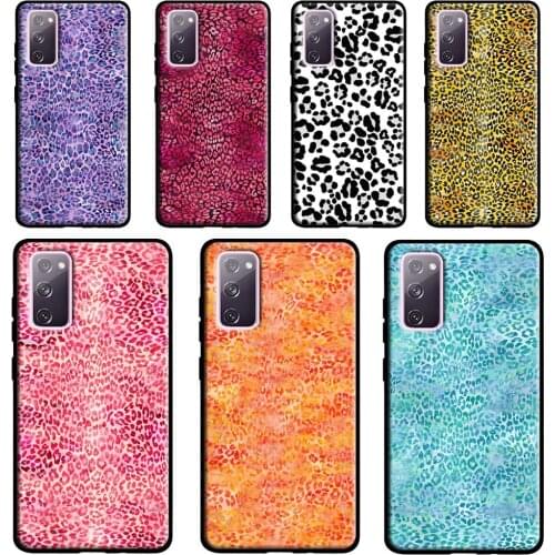 Leopard Print Case For Samsung Galaxy S20 FE S21 Ultra Note 20 Note 9 10 S10e S8 S9 S10 Plus Phone Cover