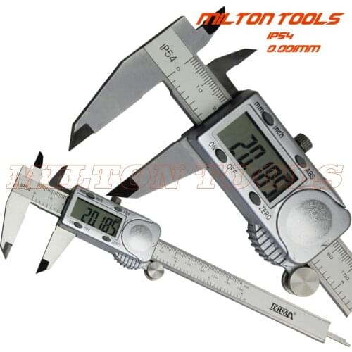 Terma Accuracy IP54 water proof 0.005mm 150mm 6inch digital vernier caliper micron electronic caliper thickness micrometer gauge