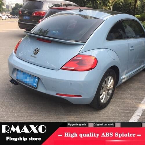 For Volkswagen Beetle Spoiler 2012-2016 Beetle Spoiler High Quality ABS Material Car Rear Wing Primer Color Rear Spoiler