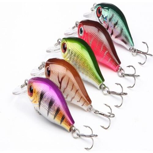HiUmi 1Pc 8.5G 5.5CM Bass Fishing Lures Crank Bait Crankbait Tackle Swim bait wobblers fishing japan Hard Crazy Fish Lure