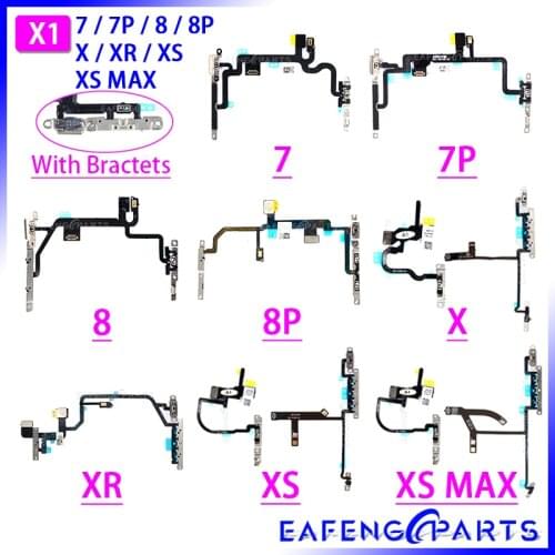 Switch Cable For iPhone 7 8 Plus 7P X XR XS MAX Power Flex On Off Mute Volume Flex