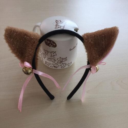 LOVELIVE Cospaly Lolita Tassel Lovely Anime Party Lolita Maid Cosplay Costume Cat Ears Bow With Bell Hairbands Ears Catsuit