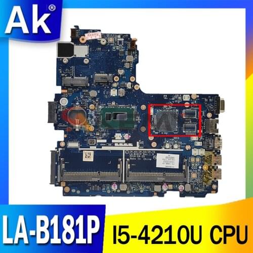 768146-601 768146-501 For HP Probook 450 G2 Laptop Motherboard LA-B181P With I5-4210U CPU Heatsink MB 100% Tested Fast Ship