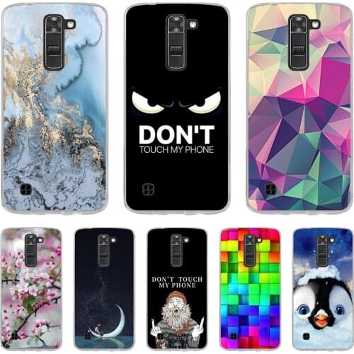 Soft Silicone Case For LG K7 X210 X210DS EU Version Cover Soft TPU Cute Cartoon Back Cover Case For LG K7 K 7 Cases Bumper Coque
