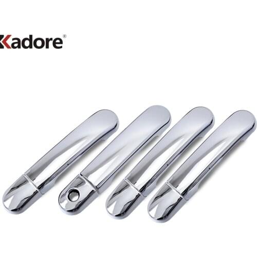 For Nissan Versa Tiida 2004-2007 2008 2009 2010 2011 ABS Chrome Side Door Handle Cover Trim Car Sticker Exterior Accessories