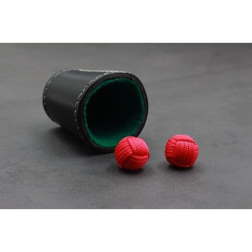 Leather Chop Cup Magic Tricks Props Gimmick Appear Vanish Ball Magician Close Up Illusions Mentalism Magica Cup tour de magie