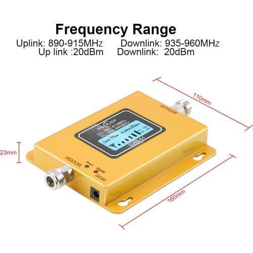 Gsm repeater GSM 900MHz Amplifier 20Dbm lcd Mini Mobile Phone Signal Booster Repeater Amplificatore 900 cell Repetidor GSM 980