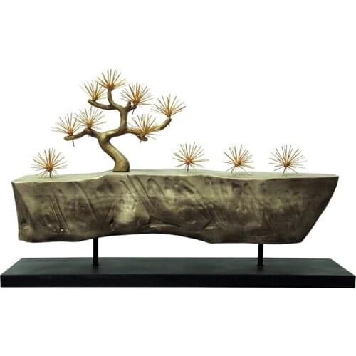 TT Creative Wood Carving Craft Decoration New Chinese Zen Tea Room Entrance Table Decoration Hotel Front Desk Decoration