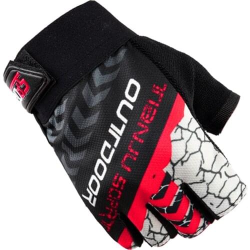 25# Half Finger Cycling Bike Gloves Unisex Outdoor Sports Riding Gloves Tight Non-slip Shock Absorption Warm Wear Mitten Men