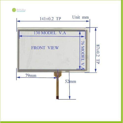 ZhiYuSun Wholesale 2PC/lot 056005 141mm*87mm touch sensor NEW 5.6inch 4line touch panel glass 141*87 compatible for GPS CAR