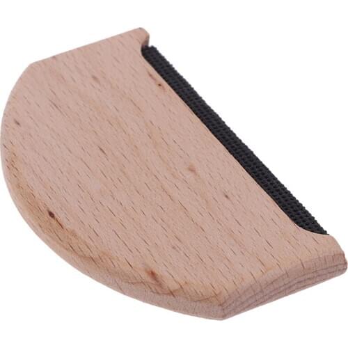 1Pc Wooden Fabric Clothes Cashmere Sweater Handheld Dust Lint Removers Manual Portable Lint Trimmer Shaver Comb Garment