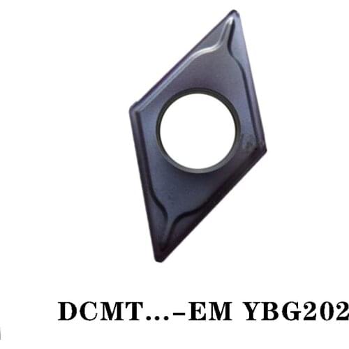 ZC 100% Original DCMT DCMT070204-EM DCMT070208-EM DCMT11T304-EM Carbide Insert For Lathe Cutters High Quality 10PCS