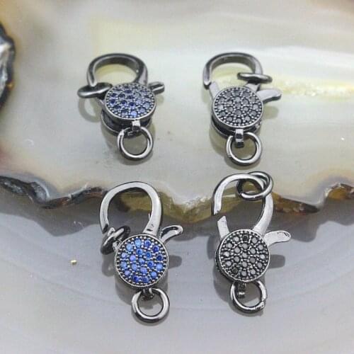 15*15mm 10pcs/lot Cz heart shape clasp,cubic zirconia micro pave accessories,closure bracelet/necklace component