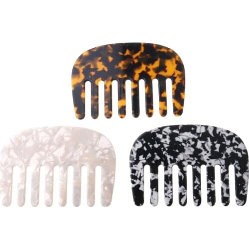 4mm 120x82mm large high quality acetate wide tooth combs for women girls