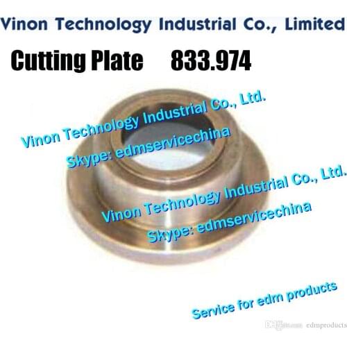 833.974 edm Cutting Plate (Tungsten Steel) Ø20.5xØ15x8.5tmm for Agie Classic,Evolution,Excellence,Challenge machines 833974, 590