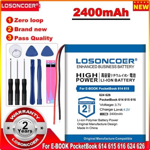 2400mAh 306075 Battery For E-BOOK PocketBook 614 615 616 624 626 Digma E628 R657 R659 Battery 4G-15 / 4K-19 Touch Lux 3