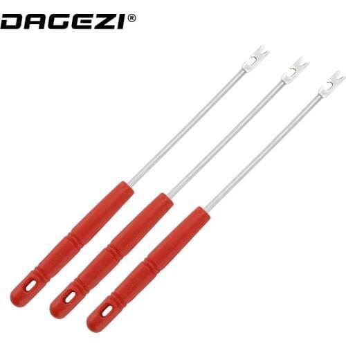 DAGEZI 3Pcs/lot Decoupling Device 14cm Steel Hook Remover Safety Extractor Out of Hook Picker Fishing Line Fishing Tackle