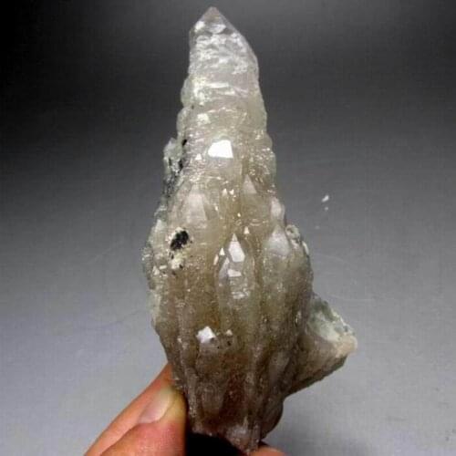144g Elestial Skeletal Scepter Quartz Pointe - crystals and stones healing Mineral specimen Home Decor feng shui XX0710/15